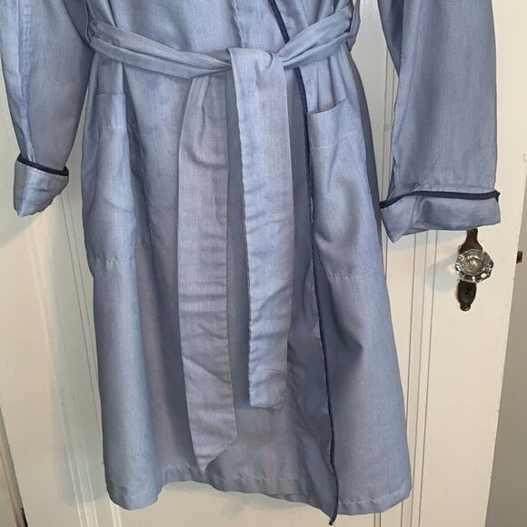Vtg State of Maine blue striped robe - Picture 6 of 14